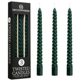 Dinner Candles - Pack of 3 Twisted Candles - Get Trend