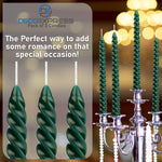 Dinner Candles - Pack of 3 Twisted Candles - Get Trend