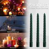 Dinner Candles - Pack of 3 Twisted Candles - Get Trend