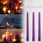 Dinner Candles - Pack of 3 Twisted Candles - Get Trend