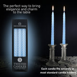 Dinner Candles - Pack of 3 Twisted Candles