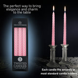 Dinner Candles - Pack of 3 Twisted Candles