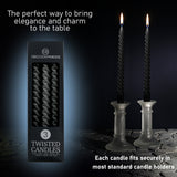 Dinner Candles - Pack of 3 Twisted Candles