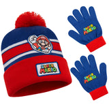 Super Mario Boys Winter Accessories Set, for School Travel - Boys Gifts