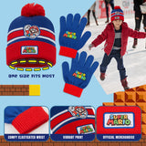 Super Mario Boys Winter Accessories Set, for School Travel - Boys Gifts