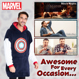 Marvel Oversized Hoodie Blanket for Men - Captain America - Get Trend