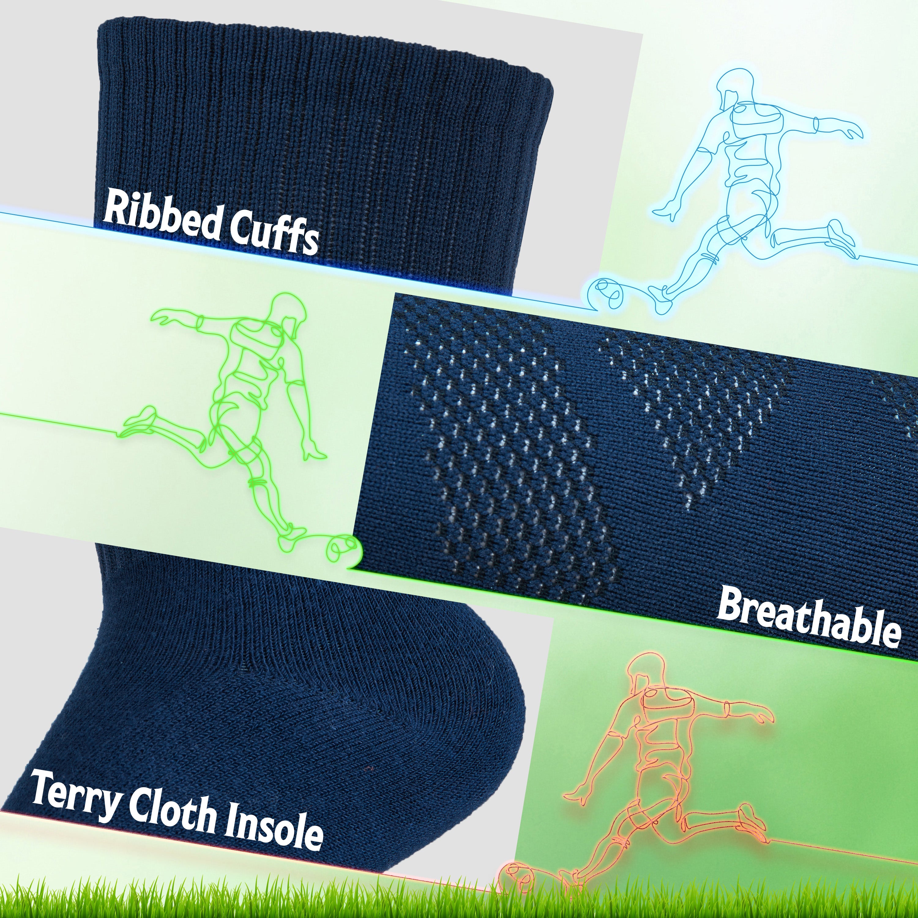 CityComfort Football Socks for Boys Girls,  High Knee Socks - Get Trend