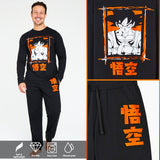 Dragon Ball Z Mens Long Pyjama Set, Soft Comfortable PJs Loungewear - Gifts for Men