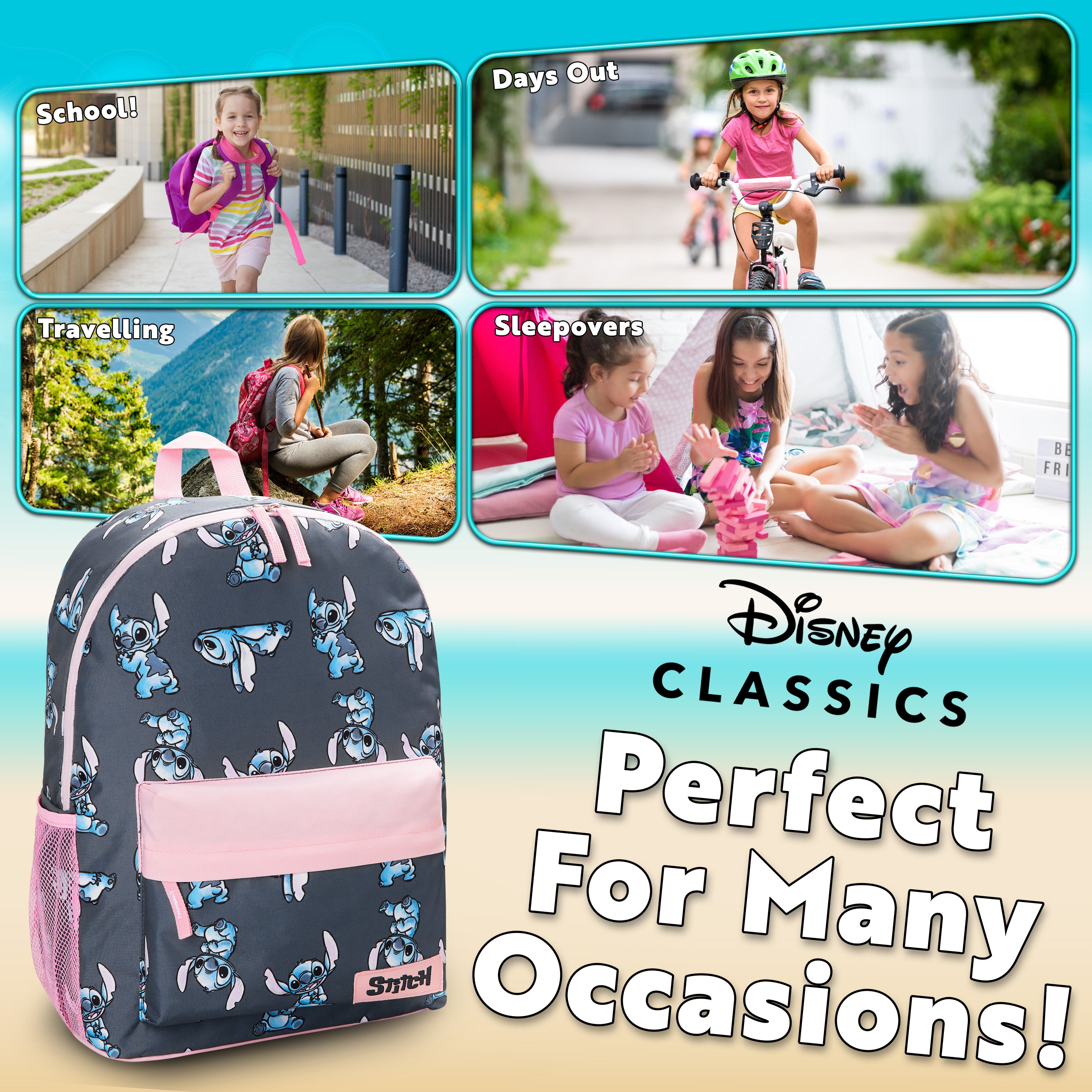 Disney Backpack for Girls, Stitch School Bags for Girls - Stitch - Get Trend