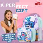 Disney Stitch School Bags for Girls with Detachable Lunch Bag - Get Trend