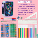 Disney Stitch Pencil Case with Stationery Filled Pencil Case - Get Trend