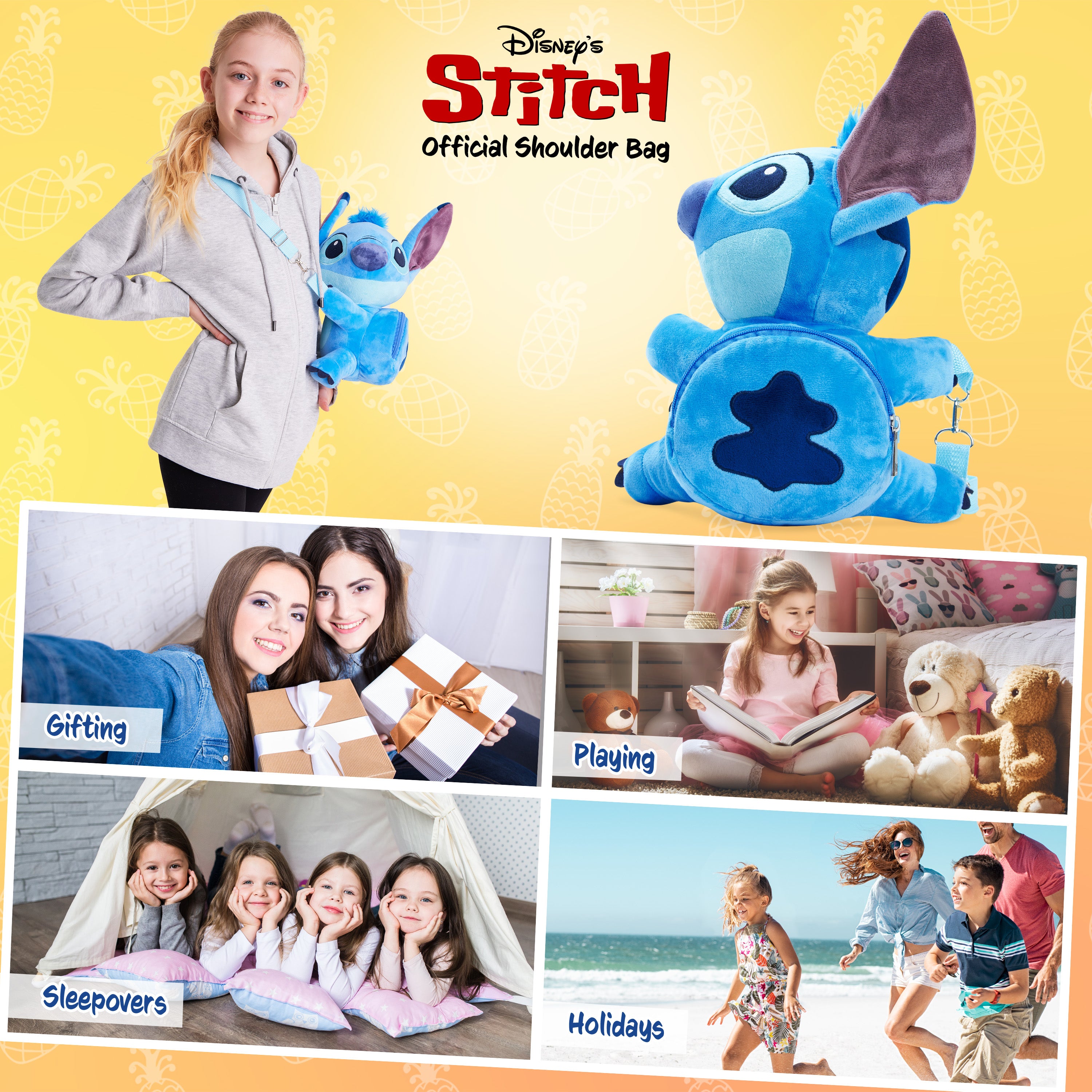 Disney Stitch Bags for Girls,  Girls Shoulder Bags, 3D Crossbody Bag Stitch Gifts - Get Trend