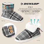 Dunlop Men's Slippers - Plush Boot Slippers for Men - Get Trend