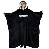 Fortnite Oversized Hoodie Blankets for Boys Fleece Extra Long Warm Wearable Hooded Poncho for Kids and Teens 14+, Gamers Gifts