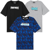 Fortnite Boys Teenagers Crew Neck T-Shirts Set, Soft Breathable Material Pack of 3 - Gamer Gifts