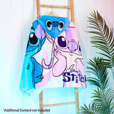 Disney Stitch Hooded Towel for Kids, Absorbent Bath Towel with Hood - Holiday Essentials