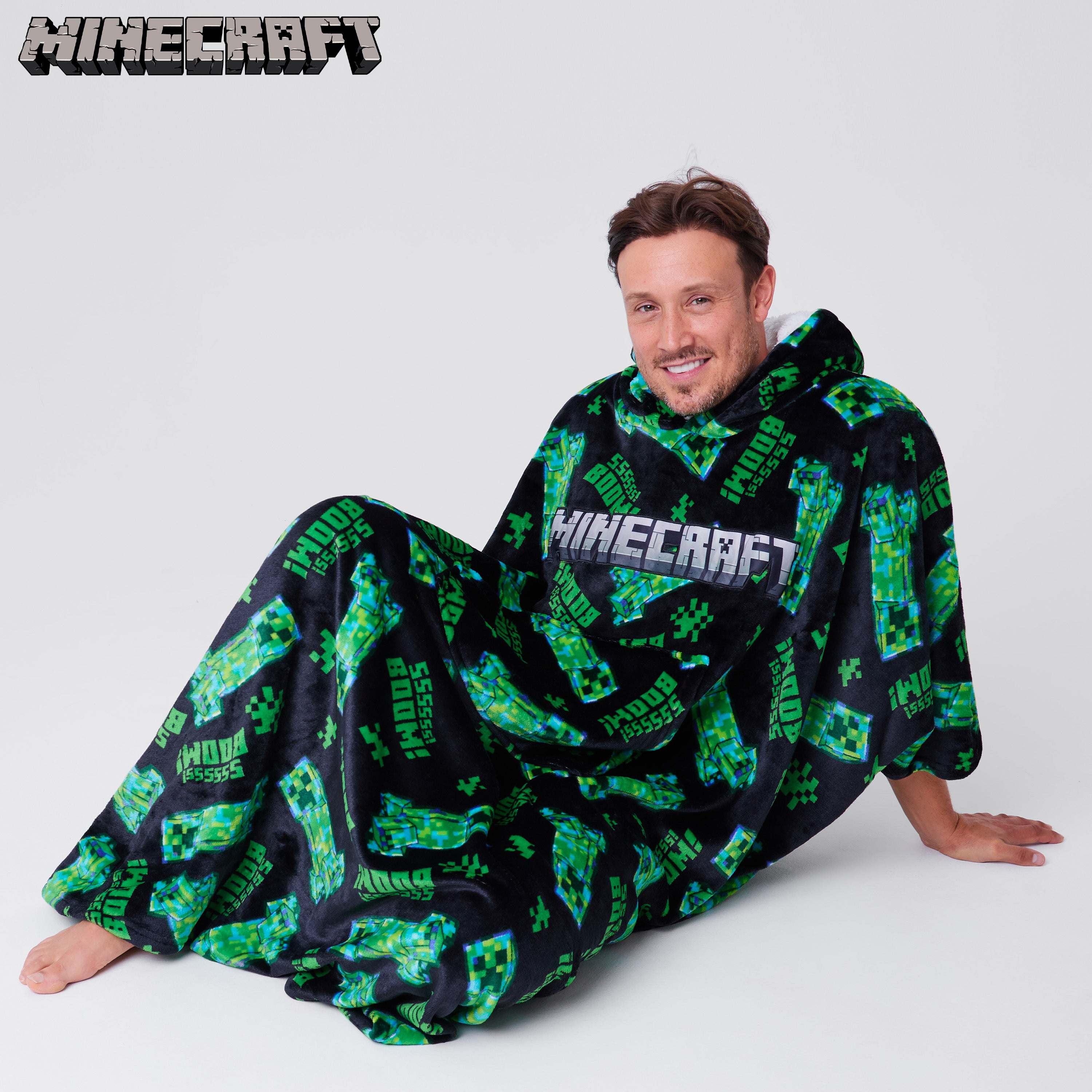 Minecraft Hoodie Blanket for Men and Teenagers - Get Trend