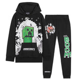 Minecraft Boys Tracksuit Set Comfy Loungewear Activewear - Gaming Gifts for Boys