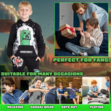 Minecraft Boys Tracksuit Set Comfy Loungewear Activewear - Gaming Gifts for Boys