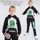 Minecraft Boys Tracksuit Set Comfy Loungewear Activewear - Gaming Gifts for Boys