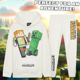 Minecraft Boys Tracksuit Set Comfy Loungewear Activewear - Gaming Gifts for Boys