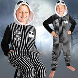 Disney The Nightmare Before Christmas Boys Fleece Onesie with Hood Cosy Loungewear -Gifts for Boys