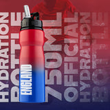 England FA Water Bottle with Straw - Metal Water Bottle for Football Fans - Get Trend