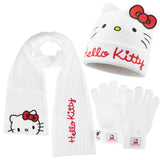 Hello Kitty Winter Accessories , Cosy 3 Piece Beanie Scarf and Gloves Set