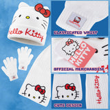 Hello Kitty Winter Accessories , Cosy 3 Piece Beanie Scarf and Gloves Set