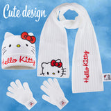 Hello Kitty Winter Accessories , Cosy 3 Piece Beanie Scarf and Gloves Set