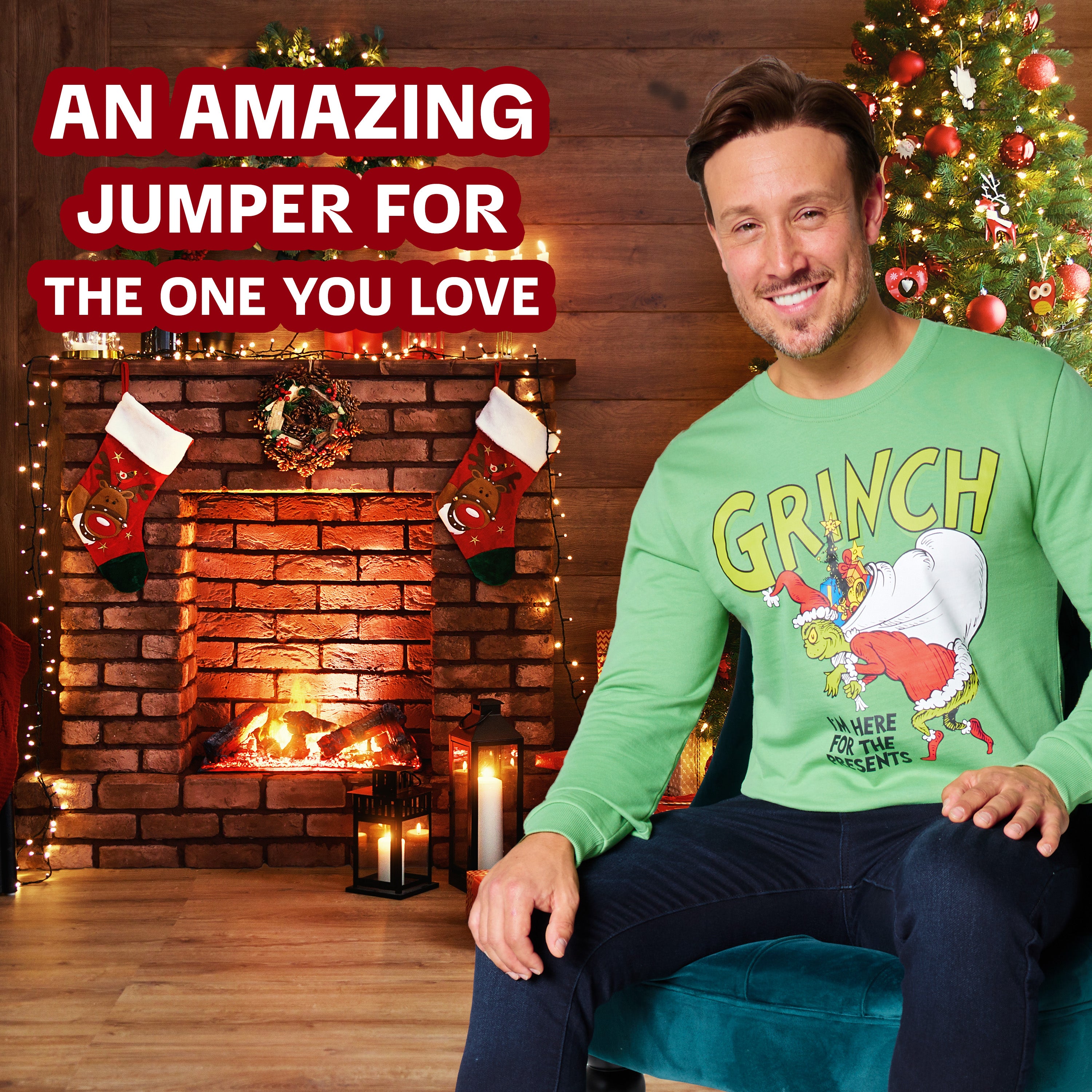 Grinch The Christmas Jumper for Men & Teenagers - Get Trend