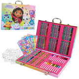 Gabby's Dollhouse Art Set for Kids with 137 Pieces, Drawing and Colouring Art Supplies