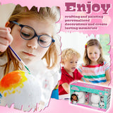 Gabby's Dollhouse Paint Your Own Plaster Figures Set of 2 for Girls DIY Crafts Art Set Activity - Gifts for Girls