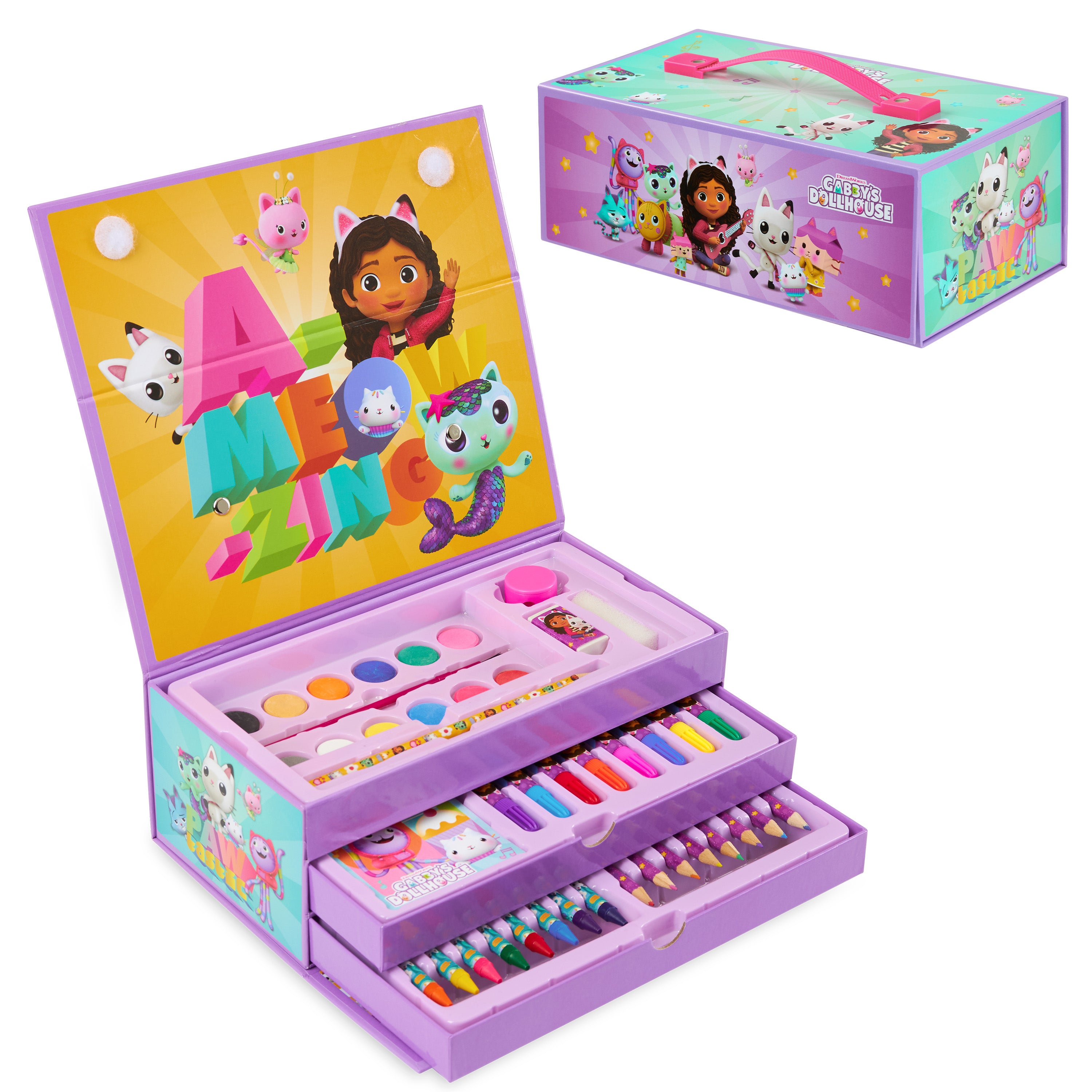 Gabby's Dollhouse Art Set Kids Colouring Set, Gabby's Dollhouse Art Set for Kids - Get Trend