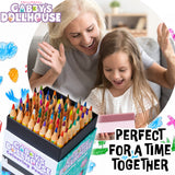 Gabby's Dollhouse Colouring Pencils for Kids - 72 Pencils Colouring Box - Get Trend