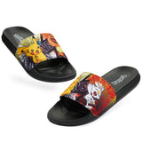 Pokemon Boys Sliders, Beach or Pool Shoes for Kids - Black/Orange - Get Trend