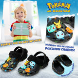 Pokemon Boys Clogs with Removable Fur Lining & Charms, Anime Gifts for Boys