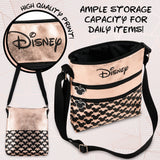 Disney Women's and Teenager Shoulder Bag, Mickey Mouse and Minnie Mouse Bag, Women's Small Shoulder Bag