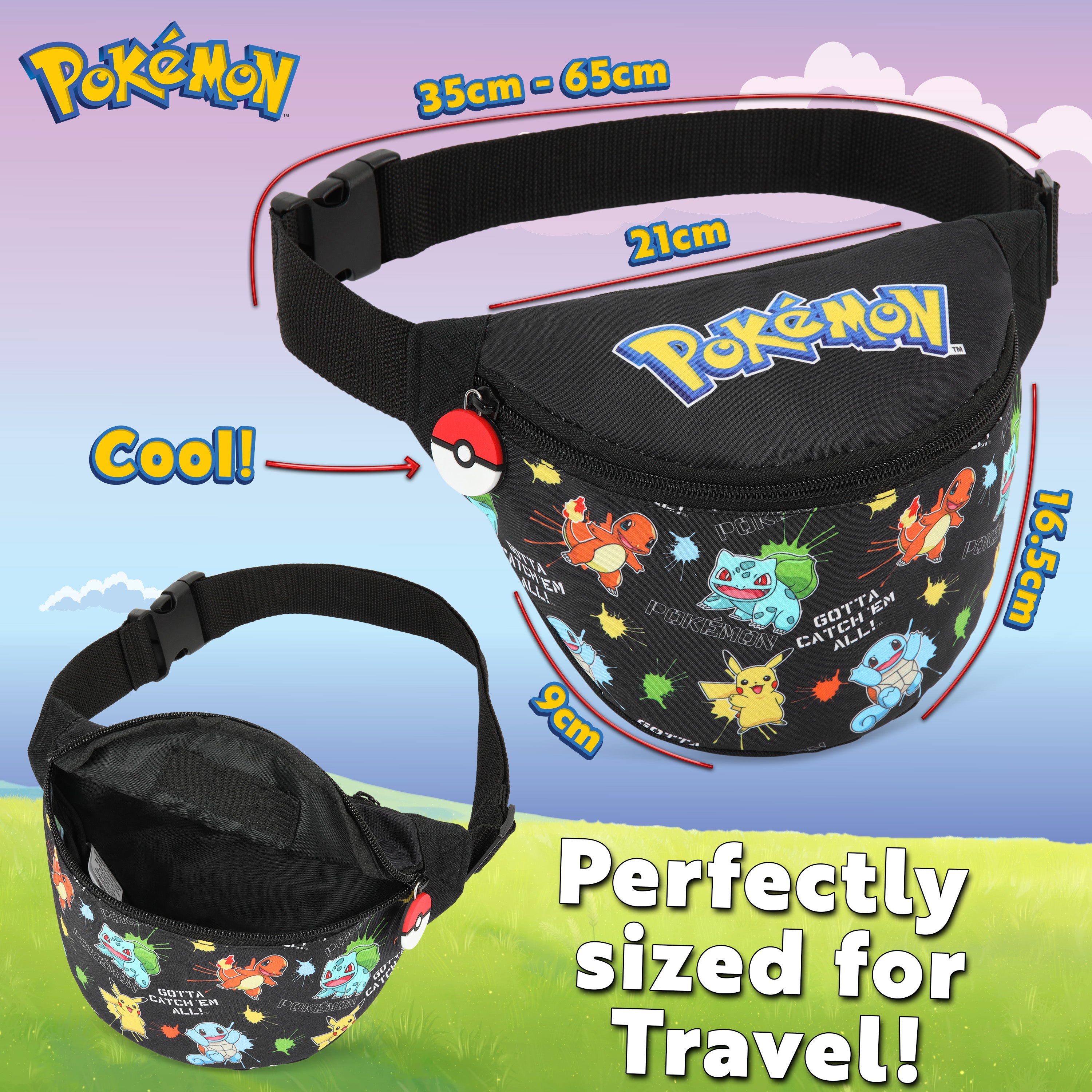 Pokemon Bag Kids Bum Bag, Pokemon Bum Bag for  Boys & Girls - Get Trend