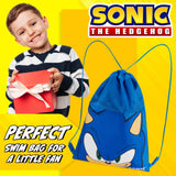 Sonic The Hedgehog Kids Drawstring Bags - Gamer Swimming Bag, School, Sports, PE Bag - Get Trend