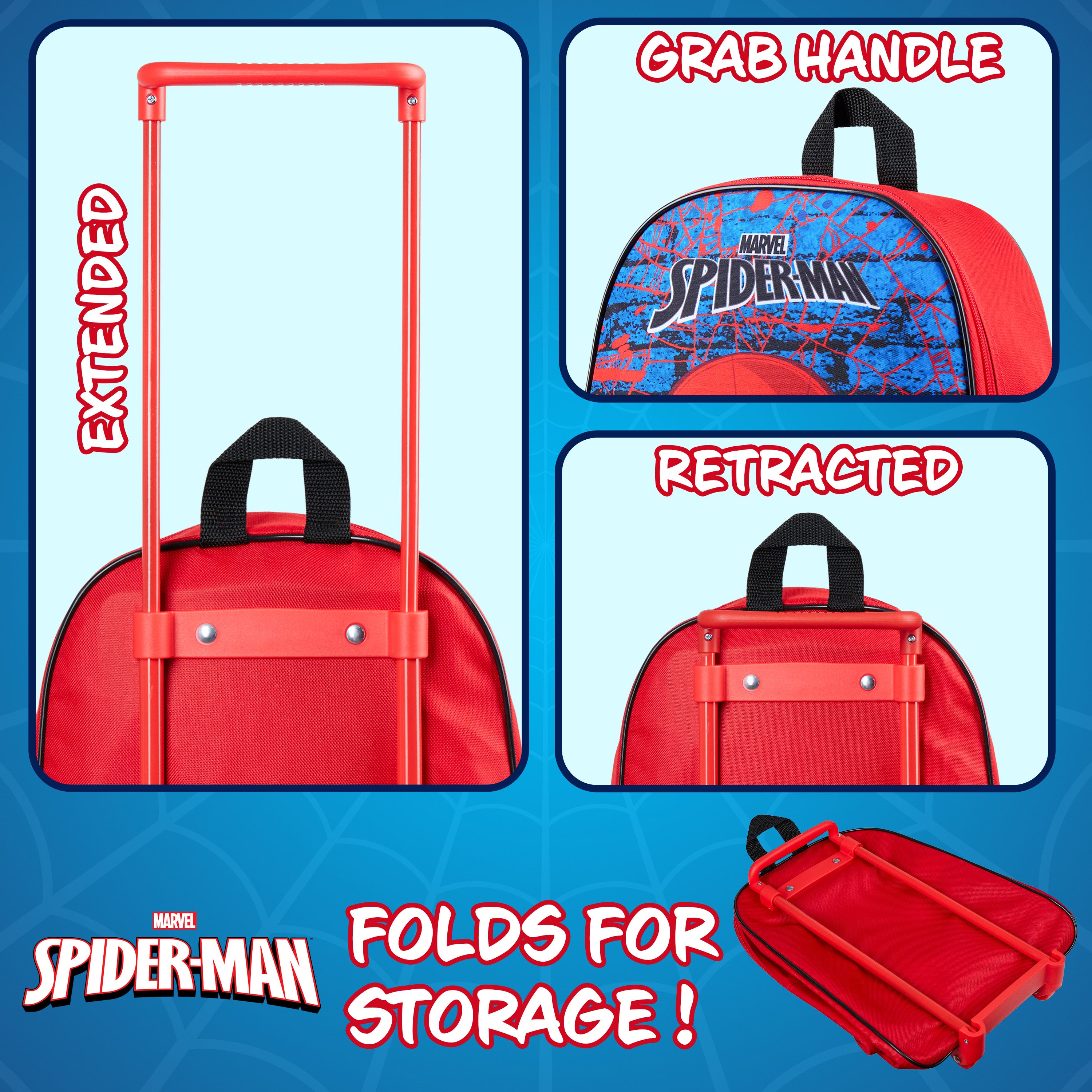 Marvel Suitcase - Foldable Trolley Bag - Get Trend