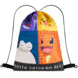 Pokemon Kids Drawstring Bag - Pikachu String Swim Bag for School, Sports, PE Bag