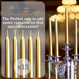 Dinner Candles - Tapered Candles Multipack  - Pack of 15 - Get Trend