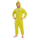 The Grinch Mens Fleece Hooded Onesie, Fluffy Loungewear - Funny Gifts for Him