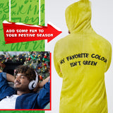 The Grinch Mens Fleece Hooded Onesie, Fluffy Loungewear - Funny Gifts for Him