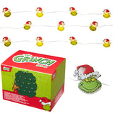 The Grinch LED Christmas String Lights, Battery Operated 170cm Fairy Lights (Green 2D)