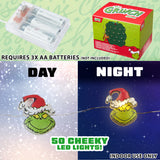 The Grinch LED Christmas String Lights, Battery Operated 170cm Fairy Lights (Green 2D)