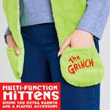 The Grinch Hat Scarf and Gloves Ladies Winter Accessories, Funny Hat Hand Warmer Long Hat Mitten - Gifts for Her