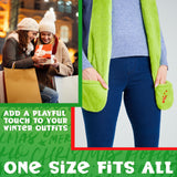 The Grinch Hat Scarf and Gloves Ladies Winter Accessories, Funny Hat Hand Warmer Long Hat Mitten - Gifts for Her