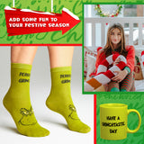 The Grinch Mug and Socks Gift Set Calf Socks and 340ml Mug - Gifts for Her